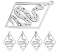Veemoon 5pièces Pendentifs Boucles Oreilles Totem Serpent Ajouré Vintage Pour Création Bijoux Diy Charms Pour Colliers Et Bracelets Personnalisés