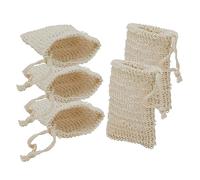 Veemoon 5pièces Sachet De Pour Douche Avec Cordon Économiseur De Exfoliant Naturel Pour Bain Débarbouillettes Coton Serviette De Bain Défoliante