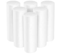 Veemoon 6 Cylindres En Mousse De Noël Colonnes En Mousse Blanche De 7 8 Pouces Fournitures De Bricolage Pour Les Fêtes Mariages Anniversaires Fêtes