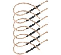 Veemoon 6 Ensembles Lot de Cordes Allume-feu Chanvre avec Poignée Résistantes Au Vent Légères et Portables pour Camping Barbecue et Survie Extérieur