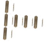 Veemoon 6 Ensembles Mezouzah Métal Rétro Alliage avec Bénédiction Hébraïque Ornement Religieux Décoratif pour Porte Maison Symbole de Protection et Foi Juive