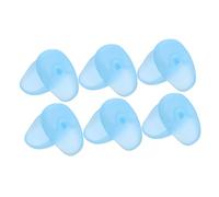 Veemoon 6 Paires Protection Oreilles Silicone Confortables Étanches pour Coloration Capuchons Anti-décoloration Adaptés Salon Maison Bain Spa Bleu Ciel