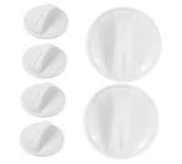 Veemoon 6 Pièces à bouton blanc bouton de machine à laver remplacement du bouton du sèche-linge universel Bouton de sélecteur bouton de séchoir bouton universel blanche