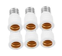 Veemoon 6 pièces Adaptateur Douille Ampoule vers Lot de Convertisseurs LED pour Maison et Bureau Installation Facile Matériau Durable et Support pour Lampes