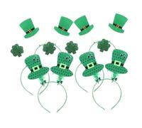 Veemoon 6 Pièces Bandeaux de Fête Saint Patrick Lot de Accessoires de Cheveux avec Imprimé Style Aléatoire pour Célébrations et Photographies