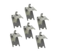 Veemoon 6 pièces Clips de Support Étagère Inoxydable pour Réfrigérateur et Congélateur Pinces Étanches et Robustes pour Frigo Accessoires de Rangement Faciles à Installer