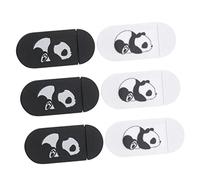 Veemoon 6 pièces Couvercle de Webcam Privacy Ensemble de Protections pour Ordinateurs et Couverture Coulissante Fine Protection Peeping et Hacking Blanc et Noir