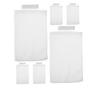 Veemoon 6 Pièces de filtre d'évent piège à peluches pour sèche-linge couvercle de ventilation de sèche-linge attrape-peluche pour sécheuse polyester blanche