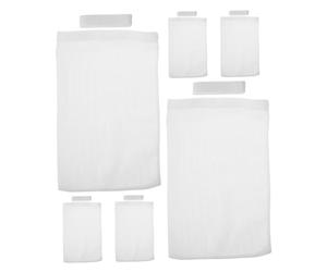 Veemoon 6 Pièces de filtre d'évent piège à peluches pour sèche-linge couvercle de ventilation de sèche-linge attrape-peluche pour sécheuse polyester blanche