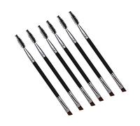 Veemoon 6 Pièces Double Ended Eyebrow And Eyelash Brushes Set Durable Makeup Tool Portable For Precise Eye Makeup And Eyebrow Grooming