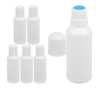 Veemoon 6 Pièces Flacon Applicateur Éponge 100ml en Plastique Blanc, Conçu Rangement Facile Transport de Liniments en Déplacement