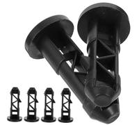 Veemoon 6 pièces Lot de Loquets Plastique Robustes pour Couvercle Poubelle Extérieur Accessoires pour Poubelles à Roulettes Sécurisent et Fixent Efficacement les Couvercles de Conteneurs