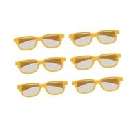 Veemoon 6 Pièces Lot de Lunettes Plastique pour Garçon Fille Confortables et Durables pour Cinéma Fêtes et Visionnage Immersif Maison École