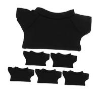 Veemoon 6 Pièces Mini Bear Clothes Set Soft Cotton T Shirts For Stuffed Animals Classic Tee For Plush Bears DIY Toy Outfits