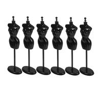 Veemoon 6 Pièces Mini Mannequin Support pour Vêtements de Poupée Échelle Présentoir Portable pour Accessoires Maison de Poupée Support Dexposition Compatible avec Différentes de Vêtements