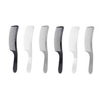 Veemoon 6 pièces Peignes de Coiffure Incurvés Pratiques Arc Outils de Salon pour Stylisme et Coiffage Mixte Gris Blanc Noir