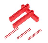 Veemoon 6 Pièces Porte-Embout De Tournevis Stockage De Bits De Lecteur Mallette De Forage Support De Stockage De Bits De Routeur Organisateur D'embouts De Tournevis Cas Plastique Rouge