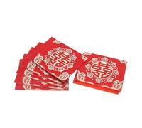 Veemoon 6 Pièces Sceau de dix mille yuans cérémonie de mariage décoration de mariage enveloppe mariage traditionnelle decoration de mariage Poche rouge mariage chinois papier de verre