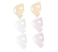 Veemoon 6 Pièces Silicone Sheet Mask Holder For Face Moisturizing Locking Facial Cover Slip Reusable Skin Care Tool For Women