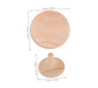 Veemoon 6 Pièces Toupies Non Peintes Kit de Peinture DIY pour Garçon Fille Éducatif Montessori pour Développement Cognitif et Coordination Main Œil Jeu de Compétition Sûr pour Activités