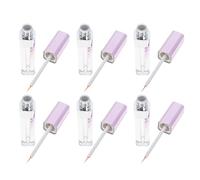 Veemoon 6 Pièces Tube de Mascara Vide pour Cils 5,5ml en Abs Léger et Rechargeable Couleur Pourpre, Flacon Cosmétique pour Femmes et Filles