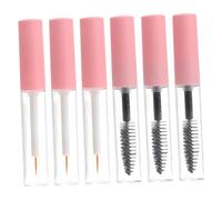 Veemoon 6 Pièces Tube Mascara Vide Portable avec Baguette Applicateur et Flacons Shadow Tip Liner pour Maquillage Yeux Léger et Pratique pour Voyage et Usage Quotidien Lot Mixte Rose