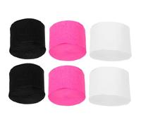 Veemoon 6 rouleaux Papier Crépon pour Décoration de Fête Serpentins Multi Usage Papier pour Anniversaire Mariage et Shower Lot de Blanc Rose Noir