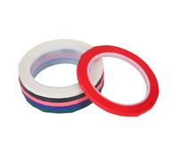 Veemoon 6 rouleaux Ruban Adhésif de Marquage Pet Fin Haute Température Couleurs pour Tableau Blanc Étiquetage Positionnement Usage Scolaire et Bureau