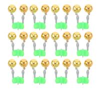 Veemoon 60 Pièces Alarme de Pêche à Clip, Clochette Plastique Cuivre | Détection Sensible, Clip Sûr et Stable, Portable, pour Pêche en Mer et Autres Scénarios