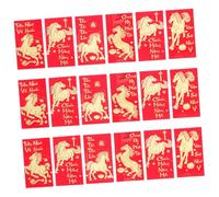 Veemoon 60 Pièces Horse Envelopes Vietnamese Lunar Year Money Bags Year Of The Horse Chinese Spring Festival Lucky Packets