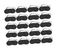 Veemoon 60 Pièces Masque de Sommeil Yeux Doux Polyester Bande Élastique Double Couvre Yeux Occultant pour Voyage Détente et Profond