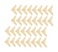 Veemoon 60 Pièces Protège Angles Métalliques pour Vintage Fer Coins Triangulaires Décoratifs Résistants Aux Chocs pour Albums Scrapbooks et Carnets Protection Dorée