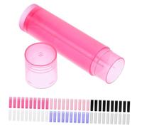 Veemoon 60 pièces Tubes de à Vides pour DIY Conteneurs Portables Transparents et Colorés Tubes Compacts pour Rangement Faciles à Transporter et Utiliser