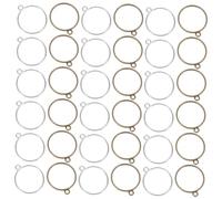 Veemoon 60pièces Cadres Ouverts Résine Uv Pour Pendentifs Et Boucles Oreilles Kit De Fabrication De Bijoux Diy