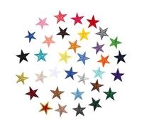 Veemoon 68 Écussons Thermocollants Étoiles Brodés en Polyester Mini Taille Colorée Lot de 68 Pièces pour Personnalisation Vêtements Chaussures Paquet et Accessoires DIY Décoration
