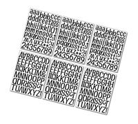 Veemoon 6feuilles Lettres Autocollantes pour Tableau Affichage Stickers Alphabet Mural pour Chambre Bureau Salle de t Facile à Appliquer