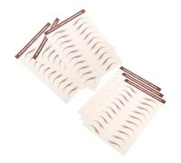 Veemoon 6feuilles Sourcils Autocollant à Décoller Transferts Temporaires Bruns Faux Sourcils Épais Stickers pour Mise Forme Entraînement Maquillage