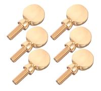 Veemoon 6pcs Vis à Bouton de Serrage en Cuivre Or pour Saxophone, Vis de Serrage du Manche Résistante la Corrosion, Entretien Facile, Accessoires pour Saxophone Alto et Ténor