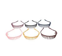 Veemoon 6pièces Bandeaux Plastique Décoratifs Modernes Serre-tête Pour Femme Accessoire De Coiffure Créatif