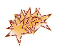 Veemoon 6pièces Centre de Table Étoiles Dorées à Paillettes Décorations de Table pour Remise de Diplômes Anniversaires et Noël