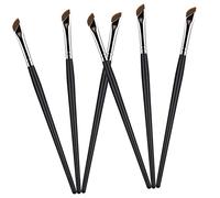 Veemoon 6pièces Coffret Pinceaux Biseautés pour Eyeliner Yeux Fard à Paupières et Correcteur