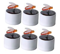 Veemoon 6pièces Lampe Solaire Exterieur Bougie Bougies Solaires Led Rechargeables Décoration De Jardin Intérieur Sans Flamme