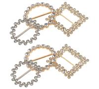 Veemoon 6pièces Lot De Pinces Pour T-shirt Anneaux De Cravate Pour Foulard Accessoires Vestimentaires Unisexes