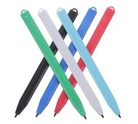 Veemoon 6pièces Lot de Stylos pour Tablette LCD Garçon Fille Stylets Légers Et Durables pour Dessin Écriture Coloriage Blanc Bleu Rouge Bleu Noir Vert Cadeau Créatif pour Garçons Et Filles
