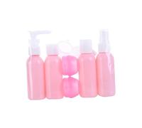 Veemoon 6pièces Set De Flacons Voyage Portables Rechargeables Sans Fuite Pour Parfum Crème Lotion Shampooing Avec Cuillère Bouteilles Vides Pe Pp Sécurisées Pour Femme Et Usage Maison