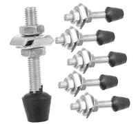 Veemoon 6pièces Vis à Bascule Filetée Fer Galvanisé Pointe De Broche Pour Serrage à Genouillère Compatible Avec Colliers De Serrage Coudés Usage Menuiserie