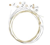 Veemoon 7 Cordes Jeu de Cordes Métalliques pour Harpe Lyre 7 Cordes Remplacement Facile, Accessoires pour Instrument de Musique Lyre