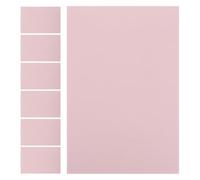 Veemoon 7 Pièces Bloc de Gravure en Caoutchouc Tpr Rose Rectangulaire pour Projets Artistiques et Embellissements de Scrapbooking Surface Stable et Compatible Diverses Encres