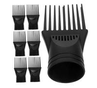 Veemoon 7 Pièces Kit d'embouts pour sèche-cheveux résistants à la chaleur avec peignes de coiffage en plastique pour salon ou usage domestique accessoires de coiffure silencieux et
