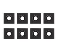 Veemoon 8 Équerres d'Angle en Alliage d'Aluminium Noir Compatibles Profilés 2020 Supports et Connecteurs Robustes pour Imprimantes 3D et Projets Industriels